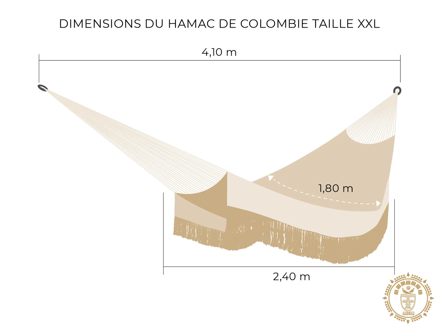sac hamac chaise xl colombie