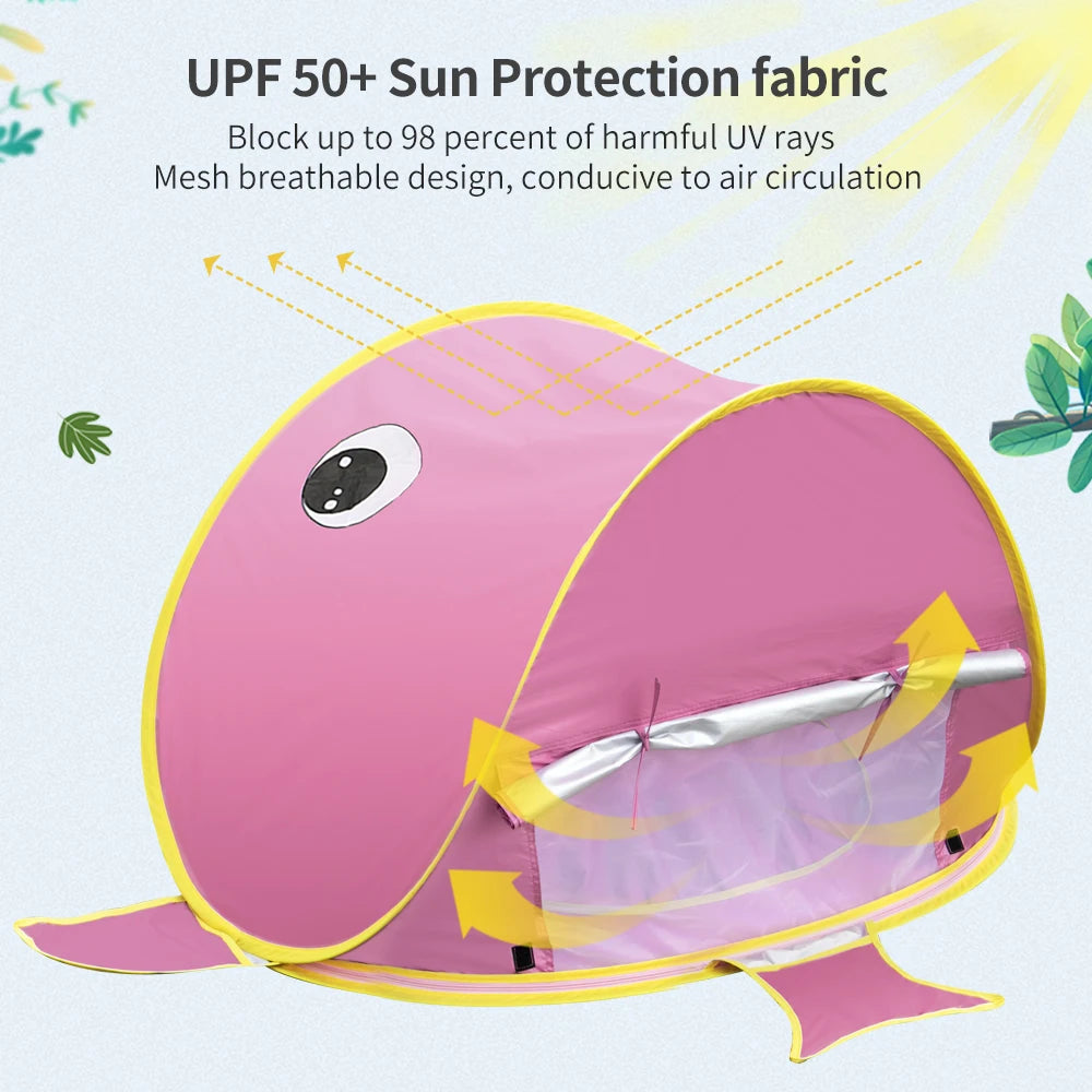Pop-Up Baby Beach Tent with UV Protection & Built-In Mini Pool – Perfect Summer Shade